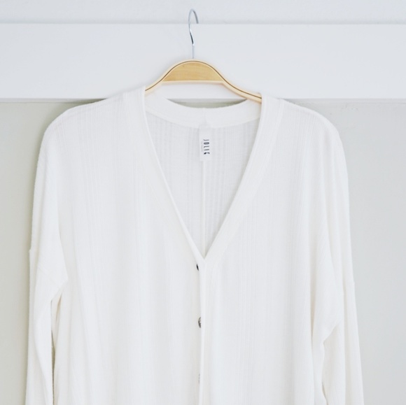 Jolie Soft Lightweight Ribbed Cardigan Top - Picture 4 of 5